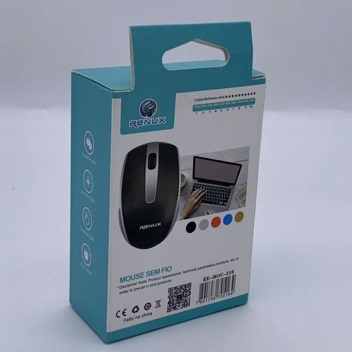 Imagem 1 de 2 de Mouse Optico Renux Wireless Re-mou-516 Confort Plus