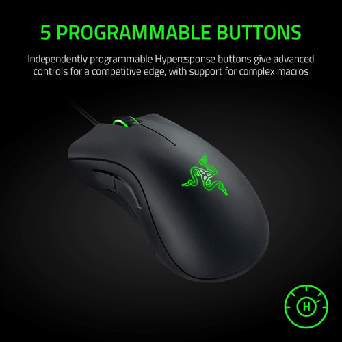Ratón Razer Deathadder Essential Gaming: Sensor Óptico De...