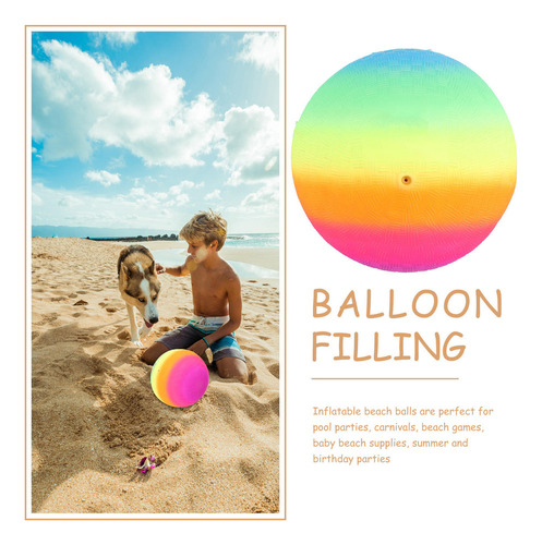 M Divertida Pelota Inflable De Color Arcoíris, Juguete De