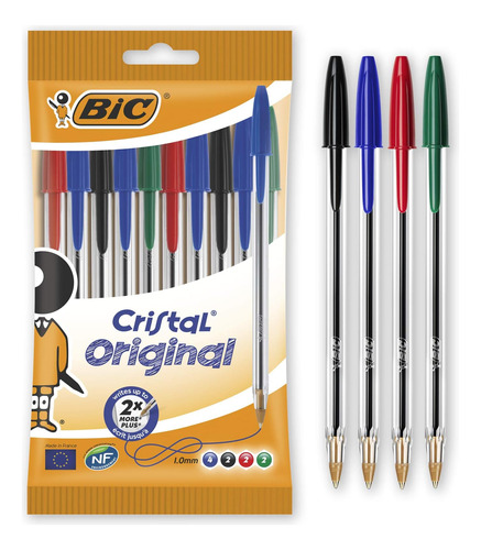 Boligrafos Ballpoint Bic Set 10 U Multi