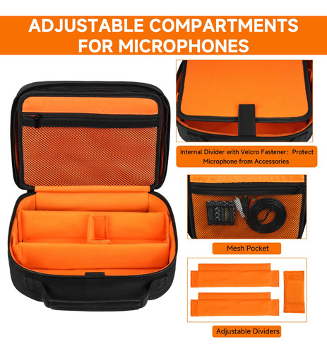 Funda Para Micrófono Inalámbrico Mrinca Con 3 Ranuras De Has