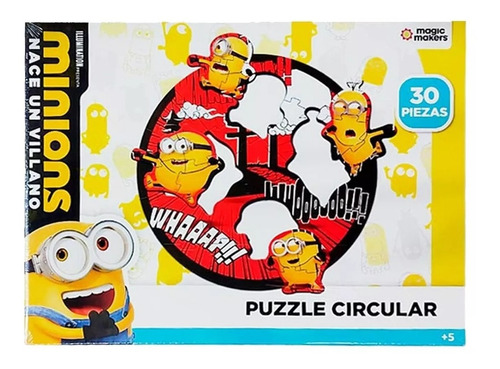 Rompecabezas Puzzle Circular Minions 30 Piezas Mn2170