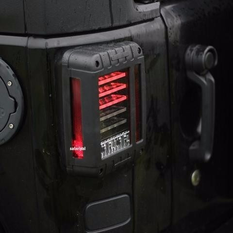 Calaveras Led Jeep Wrangler Jk Rubicon Sahara Negras