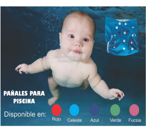 Pañales De Piscina Re-utilizables Y Ajustables