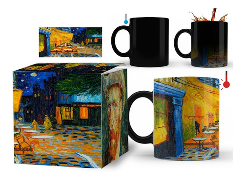 Taza Mágica De Vincent Van Gogh Terraza De Café....