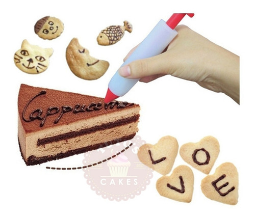 Imagen 4 de 7 de Lápiz Jeringa Decoradora Icing Pen Galletas Repostería
