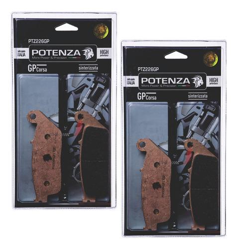 Kit Pastilha Freio Potenza Sint Diant Versys 650 Abs 226gp