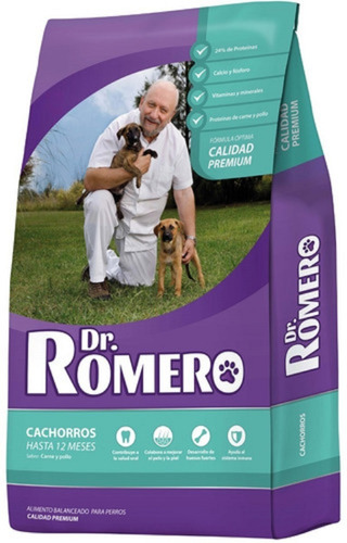 Balanceado Dr Romero Perro Cachorro X 15 Kgs Con Cuotas!