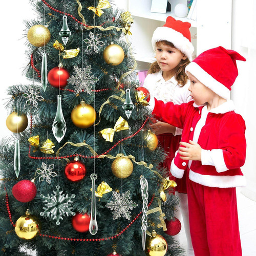 57 Pcs Carámbanos Copos De Nieve Para Decoraciones Navideñas
