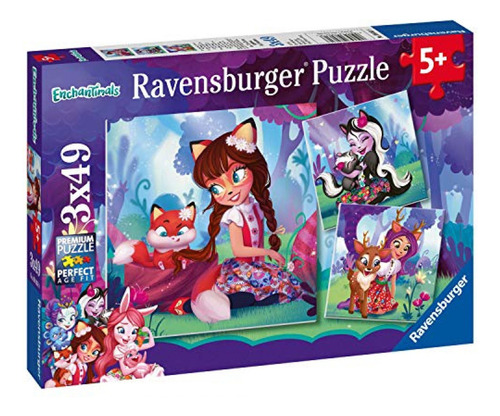 Ravensburger Enchantimals Rompecabezas De 3 X 49 Piezas Para