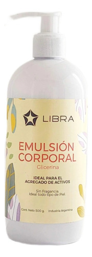  Emulsión Corporal Glicerina Base Neutra Libra 500g