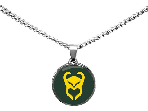 Collar Loki Dije De Zamak Y Cadena De Acero Quirúrgico 