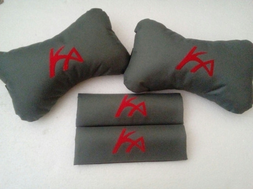 Combo Almohada Apoya Cabeza Y Bandanas Ford Ka