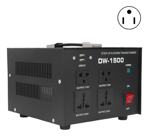 Transformador De 220 V A 110 V, Convertidor De Voltaje Power