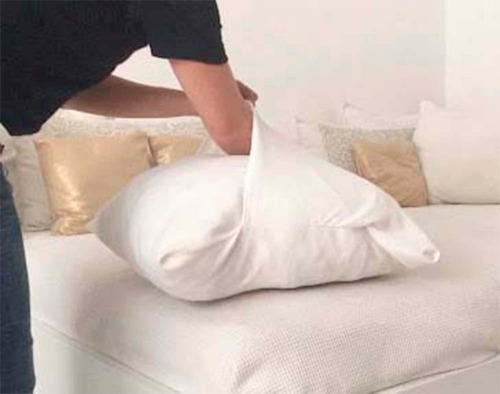 Fundas De Almohadones Tusor 50x70 70x50 4 Unidades Color Arena
