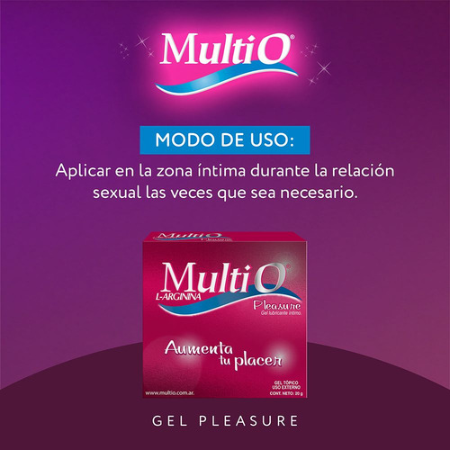 Multio Pleasure Gel Lubricante Íntimo Aumenta Placer Multi O