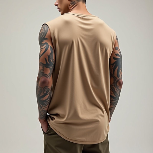 Regata Masculina Oversized Machão Muscle 100% Algodão