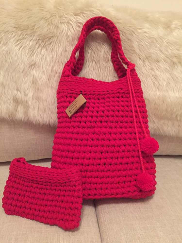 Cartera Bolso Neceser Tejido Artesanal Abanic