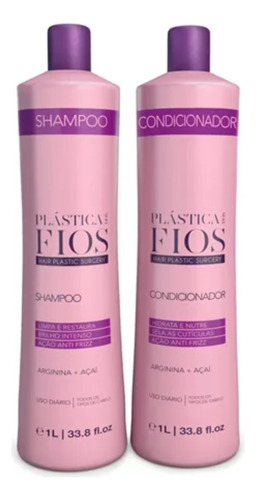 Kit Cadiveu Plástica Dos Fios Shampoo E Condicionador 1l