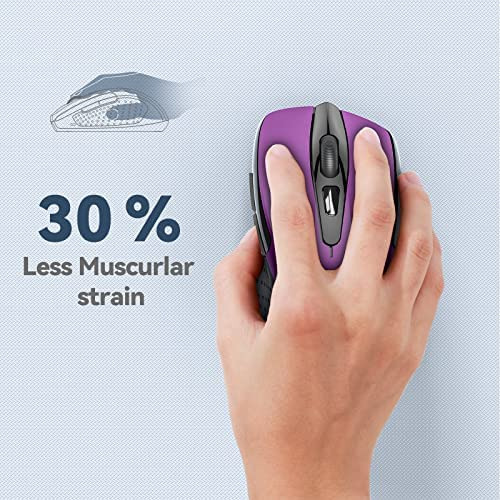 Mouse Tecknet Silencioso/purpura
