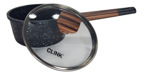 Panela De 16cm 1,3l + Frigideira 26cm Clink Alumínio Preta