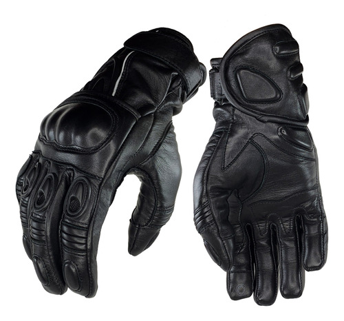 Guantes Para Moto De Cuero. Protección Muñeca. Exclusivos