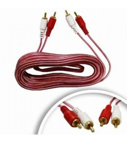 Imagen 1 de 1 de Cable Para Audio 2 Plug Rca - 2 Plug Rca 6m