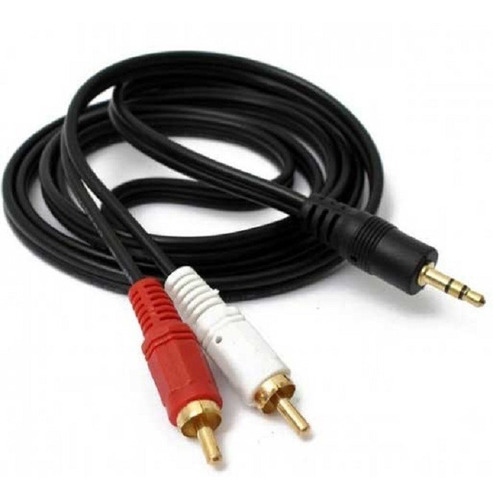 Imagen 1 de 2 de Cable De Audio Rca A Plug 3.5mm 1.5metros 