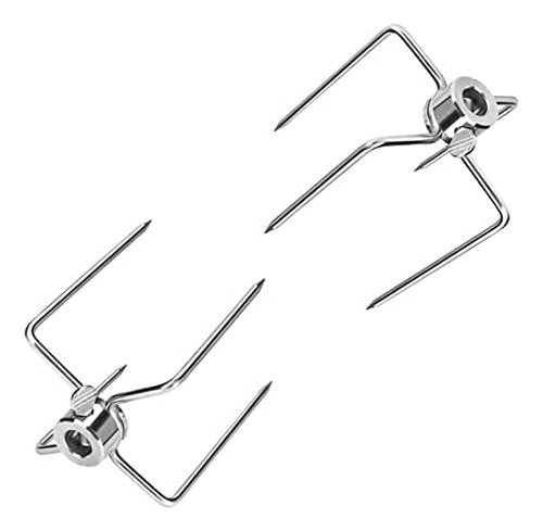 304 Stainless Steel Rotisserie Meat Forks(1-pair),rotis...