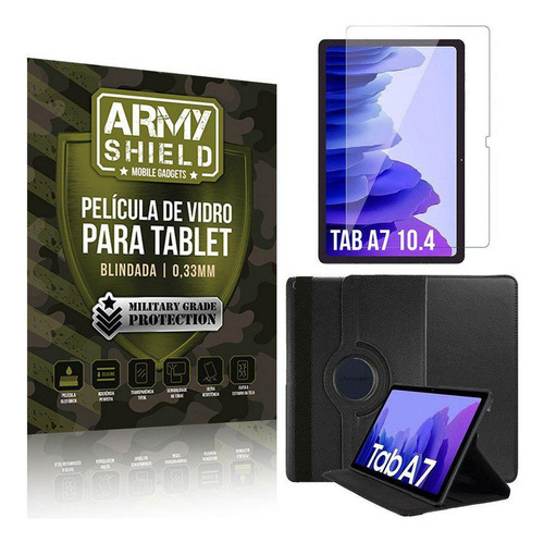 Capa Giratória + Película Vidro P/ Tablet Tab A7 10.4