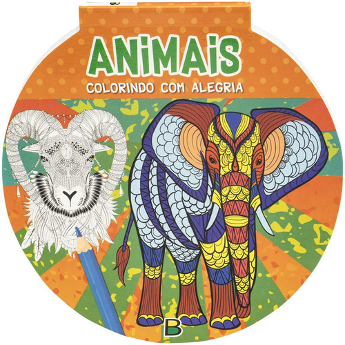 Colorindo Com Alegria: Animais, De Brijbasi. Editorial Brasileitura, Tapa Mole En Português