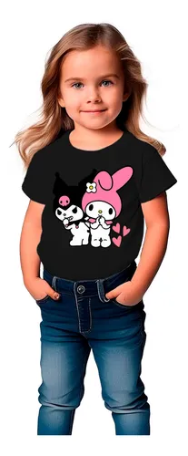 Polera negra niña hotsell