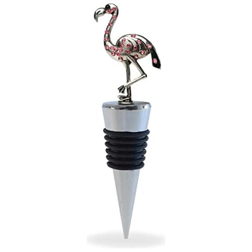 Cheers Flamingo Metal Wine Stopper - Elegante Sello Al ...