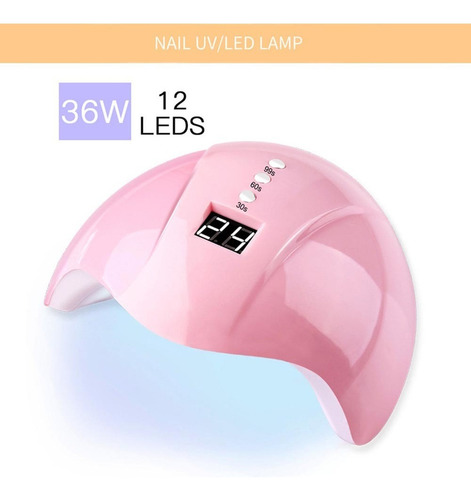 Manicura Kit Uñas Uv L-ed Lámpara De Taladro De Uñas Máquina