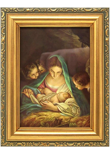 Needzo Impresión Decorativa De María Con El Niño Jesús Con M