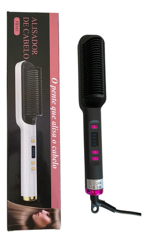 Pente Alisadora De Barba Basiqe Sleek Gold Preta