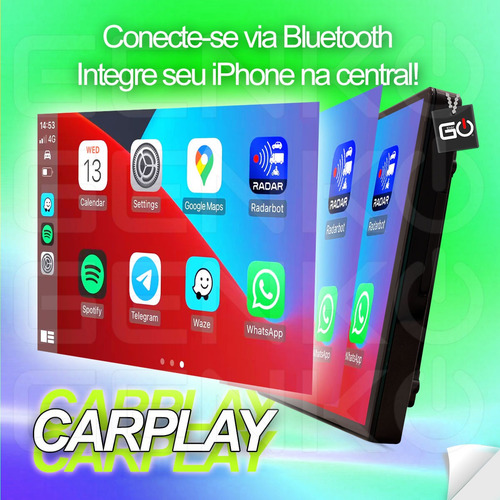 Multimidia Adak 9p Gps Carplay 32gb Toyota Corolla 2003-2008