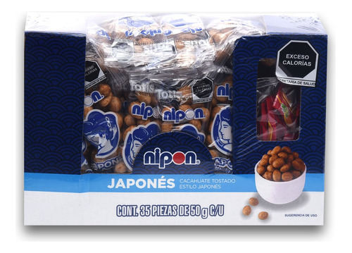 Cacahuate Japonés Nipon 35/50 G