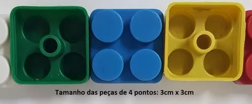 Blocos De Montar 504 Peças Grandes Brinquedo Educativo