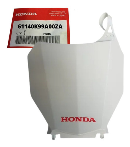 Imagem 1 de 4 de Number Plate Frontal Crf 250f Original Honda Promoção