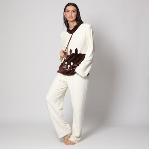 Pijama Para Dama Conejo Tela Polar Super Calientita 10266