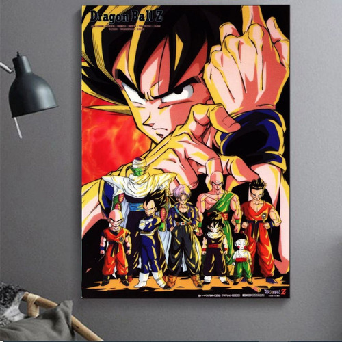 Cuadro Decorativo Personajes Dragon Ball Z Anime Art 60x90cm