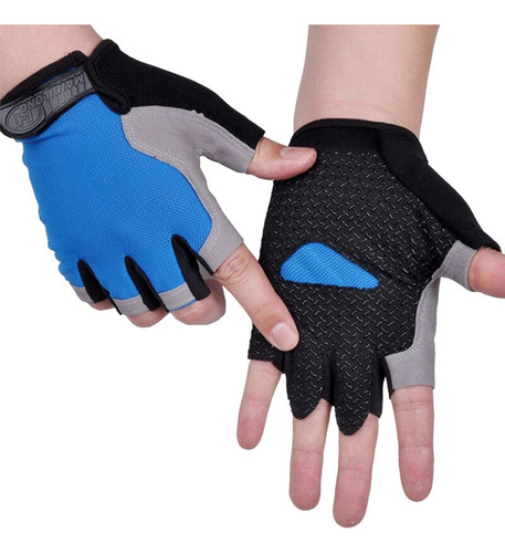 Guantes De Medio Dedo Para Hombre Y Mujer, Antideslizantes,