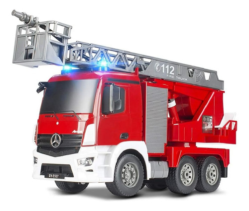 Camion De Bomberos Control Remoto Mercedes Benz Escala 1:20