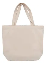 Comprar Tote Bag Lona Bolso Color Con Fuelle Playero Loneta