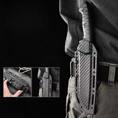 Faca Melorein Fulltang Inox G10 Survival Black