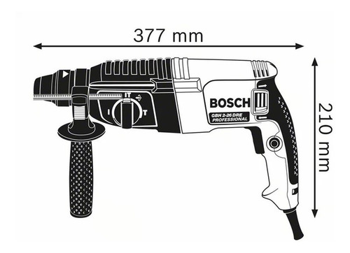 Martillo Perforador Con Sds Plus Bosch Model Gbh 2-26 Dre