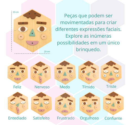 Criando Brinquedos Painel Sensorial Colmeia Sentimentos