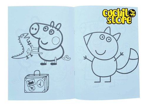 Pack 4 Libros Peppa Pig Para Colorear Pintar