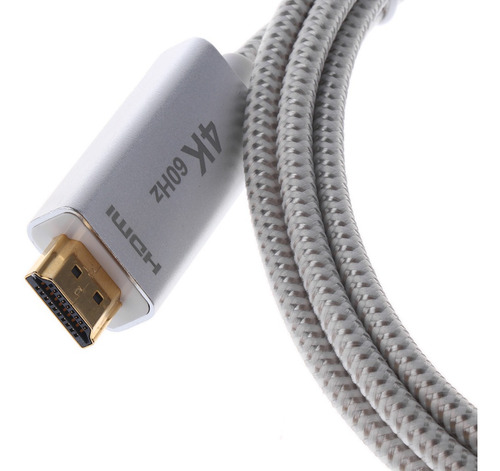 Imagem 3 de 8 de Alumínio Tipo C Para Hdmi 4k Cabo Usb 3.1 (thunderbolt 3) P